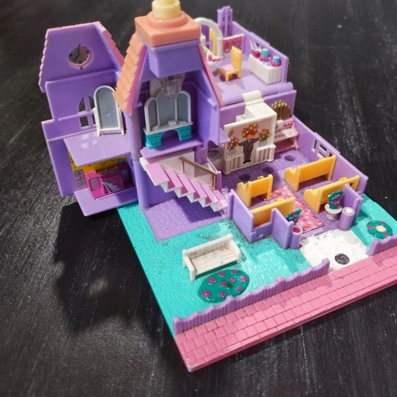 Rare vintage 1993 Bluebird Polly Pocket Wedding Chapel Pollyville No figures - Picture 8 of 9